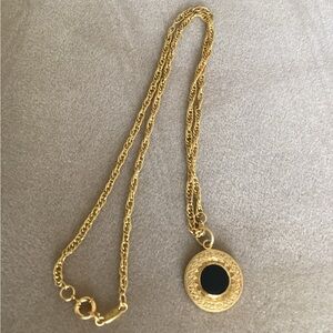 Julie Vos 24k gold plated & pearl long necklace reversible